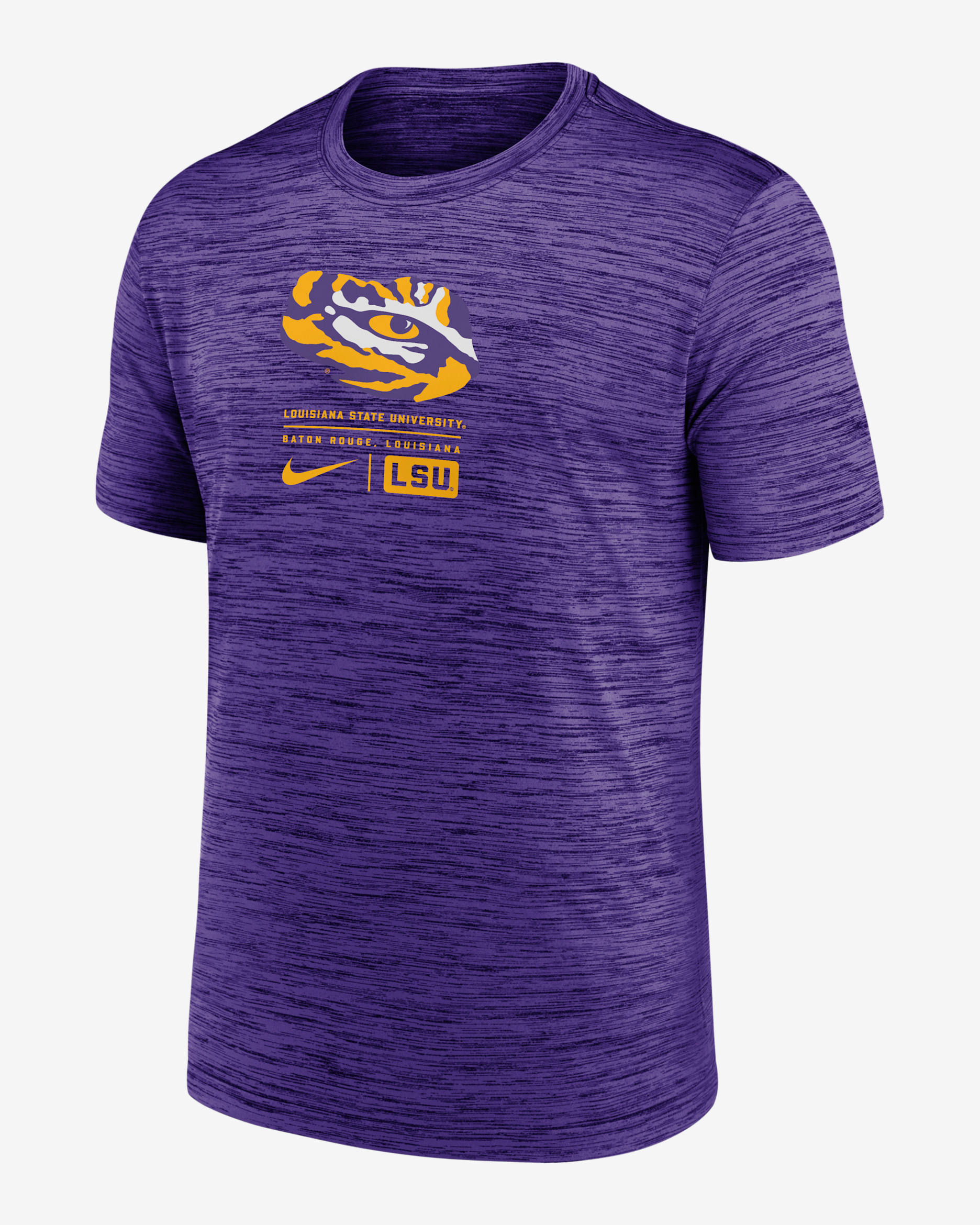 LSU Tigers Campus Center Block Velocity Men's Nike Dri-FIT College